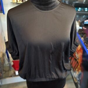 NWT Nordstrom Open Edit Shiny Satin like Top Sz XL